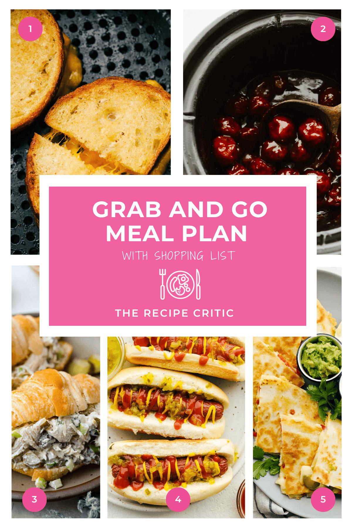 Get and Go Meal Strategy