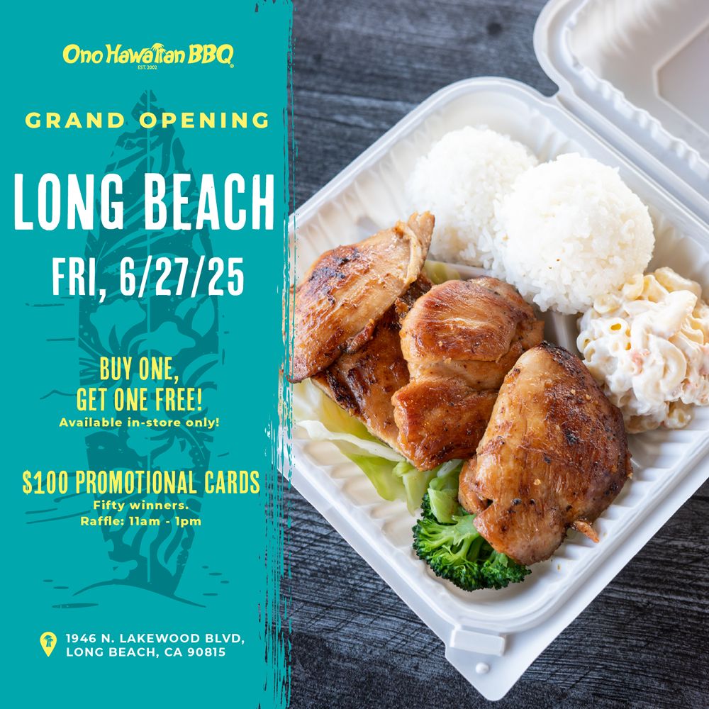 Ono Hawaiian BBQ Says Aloha to Long Beach