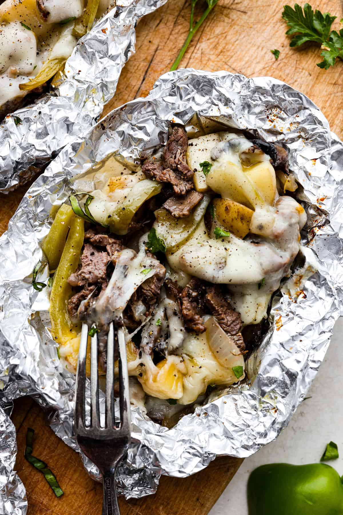 Teriyaki Meatball Foil Packets