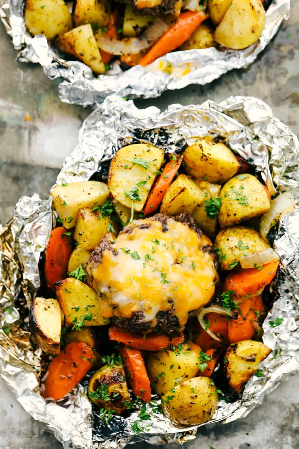 Teriyaki Meatball Foil Packets