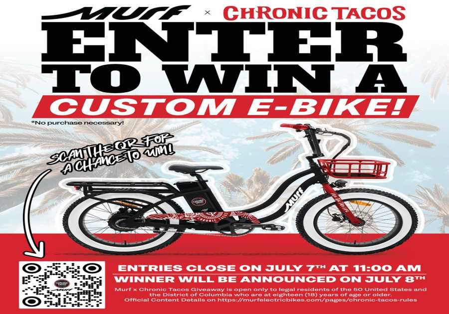 Persistent Tacos Launches Summertime Free Gift in Collaboration with Murf Electric Bikes
