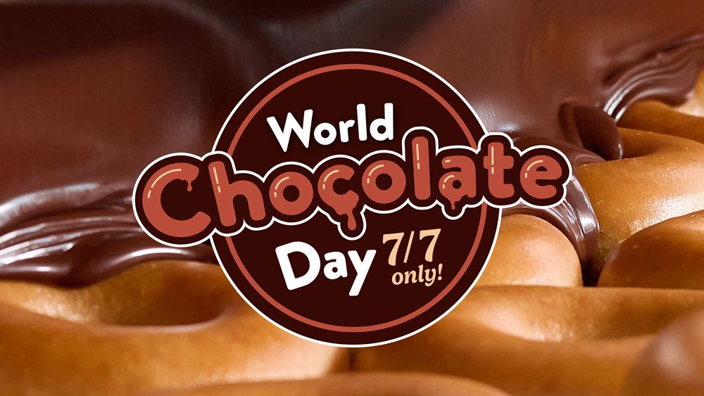 KRISPY KREME Celebrates World Chocolate Day July 7 by Returning Chocolate Glazed Doughnuts, This Time with HERSHEY'S Chocolate!