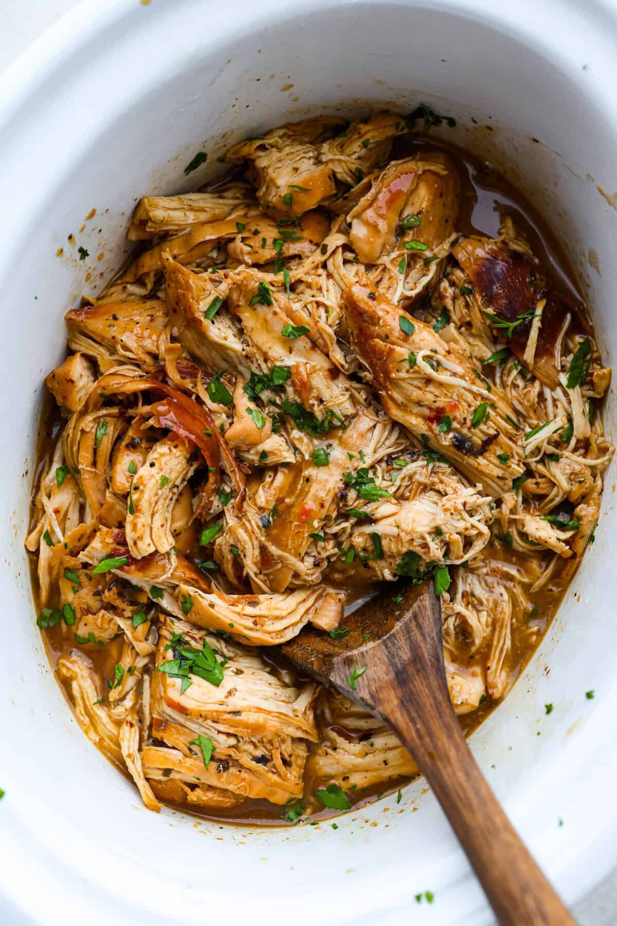 Easy Slow Cooker Parmesan Garlic Chicken and Potatoes