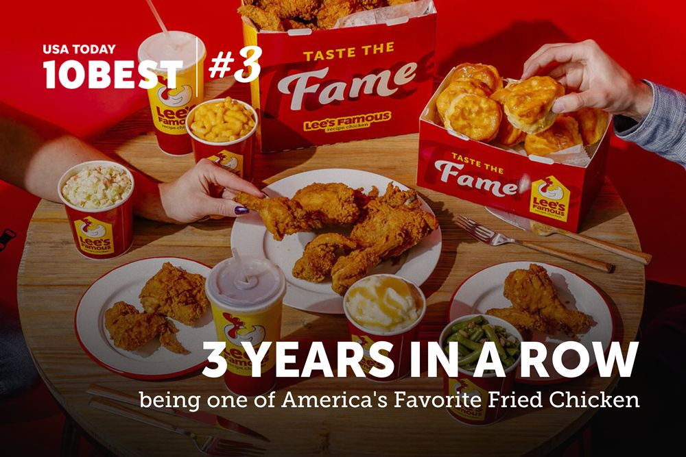 Lee's Famous Dish Poultry Makes United States Today's Leading 10 Junk food Fried Poultry Listing for Third Consecutive Year