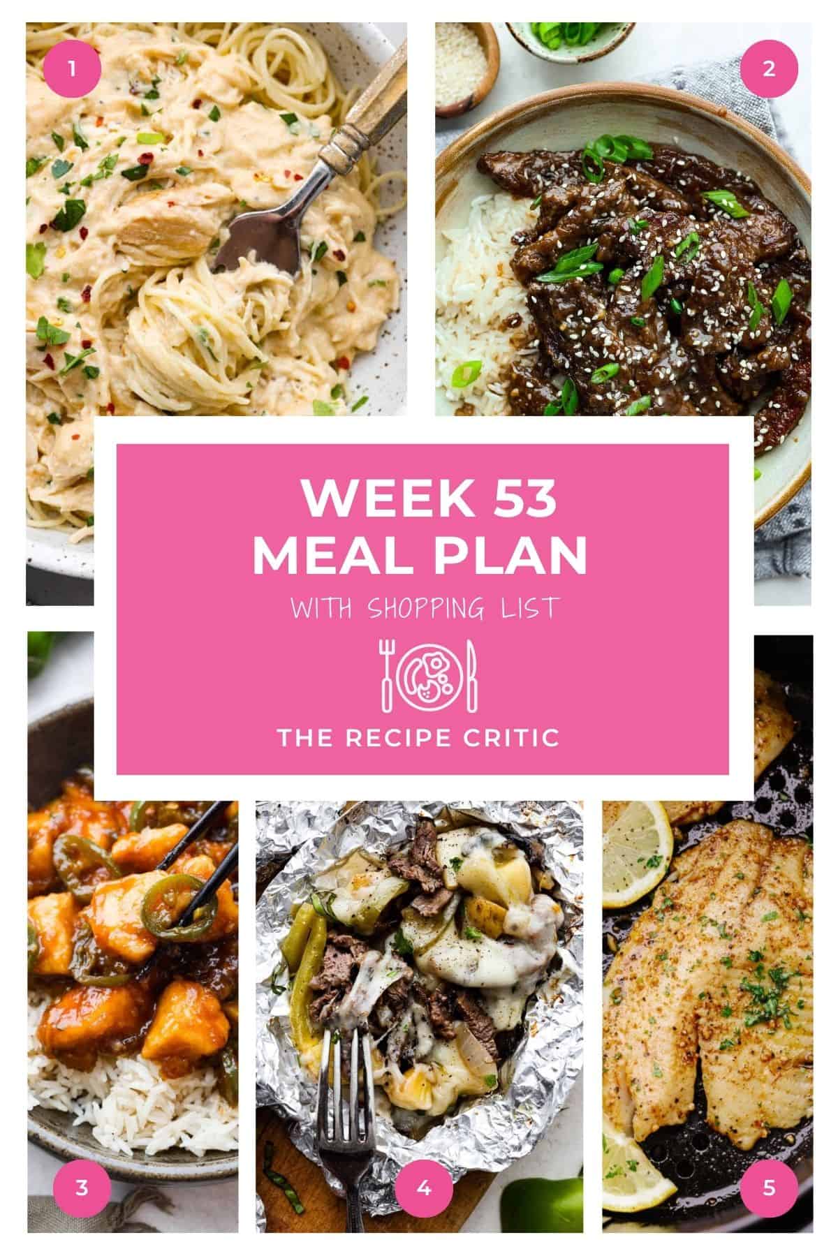 Weekly Meal Strategy # 53.
