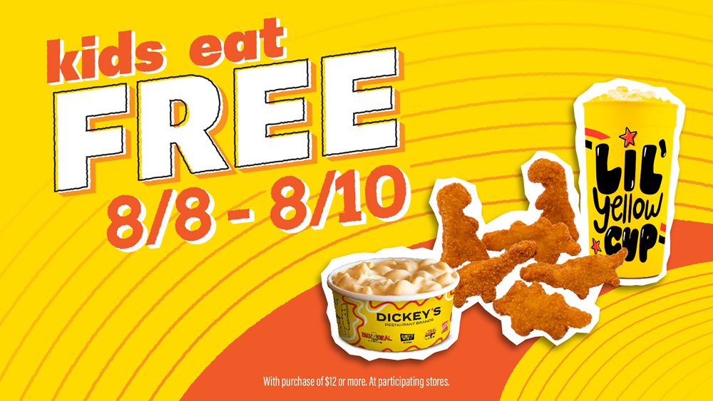 Dickey's Bbq Sustains Texas Households Throughout Free Of Tax Weekend Break with Extended Kids Consume Free Offer