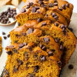 Pumpkin Chocolate Chip Bread