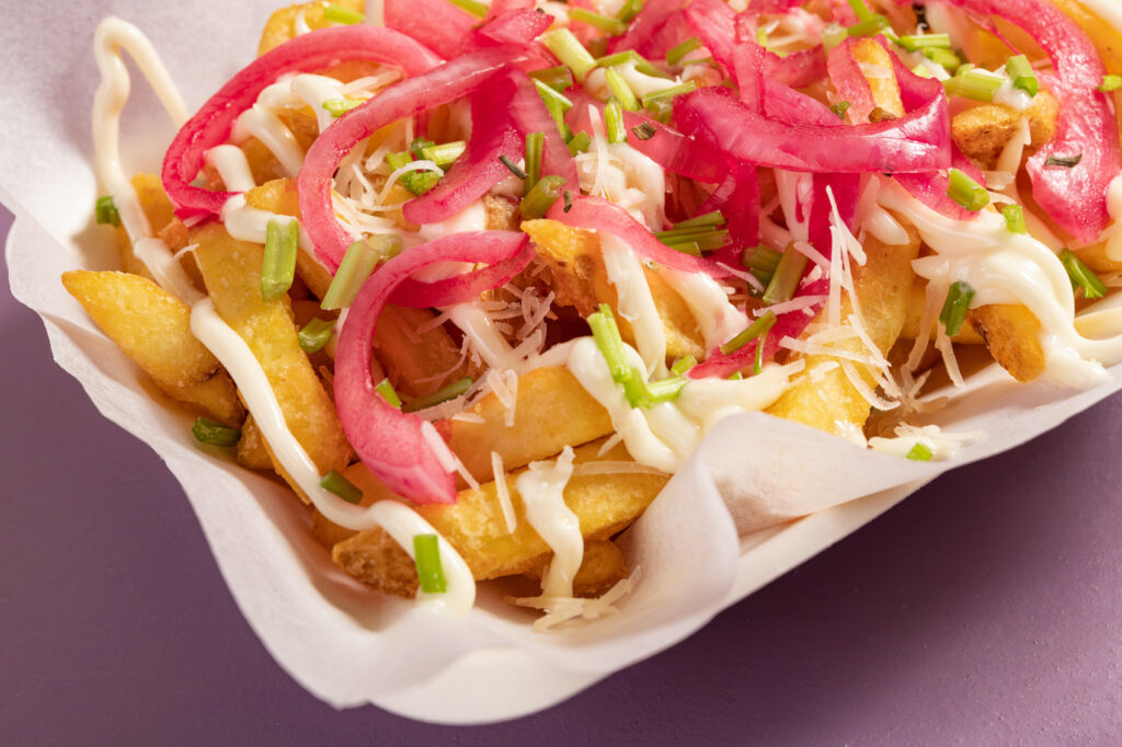 Weeknight fries, totally packed