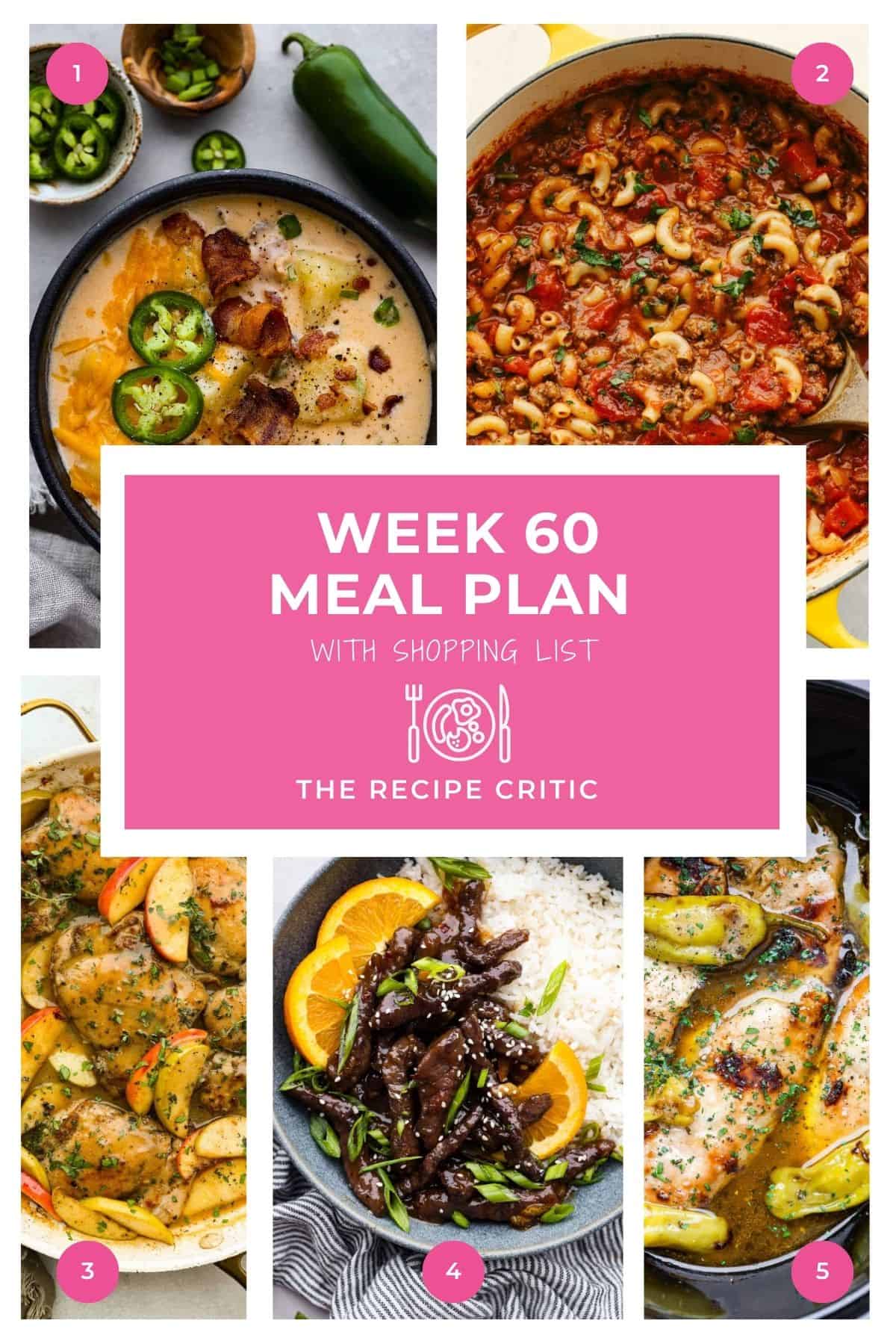 Weekly Meal Strategy # 60.