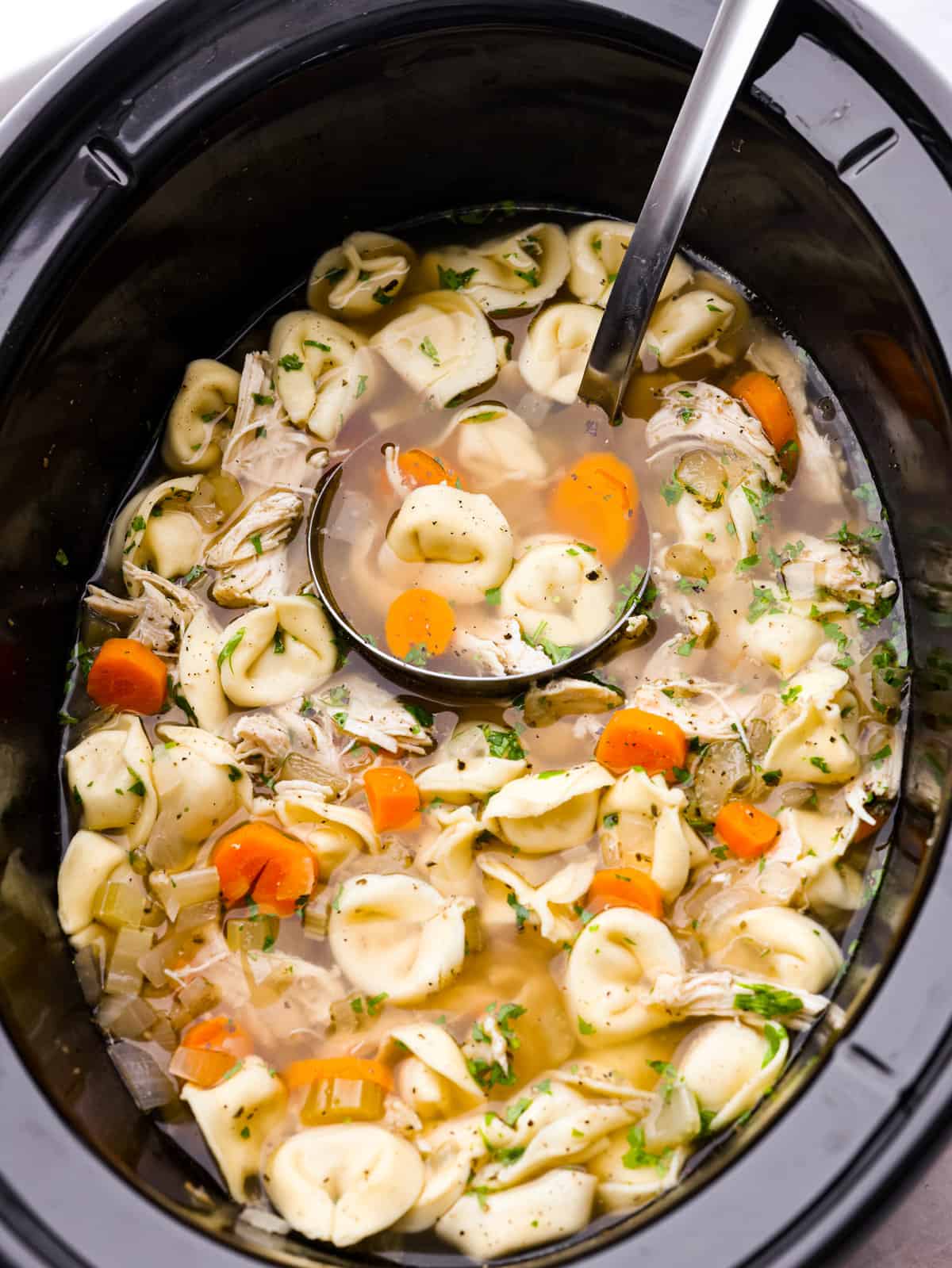 Creamy Vegetable Tortellini Soup