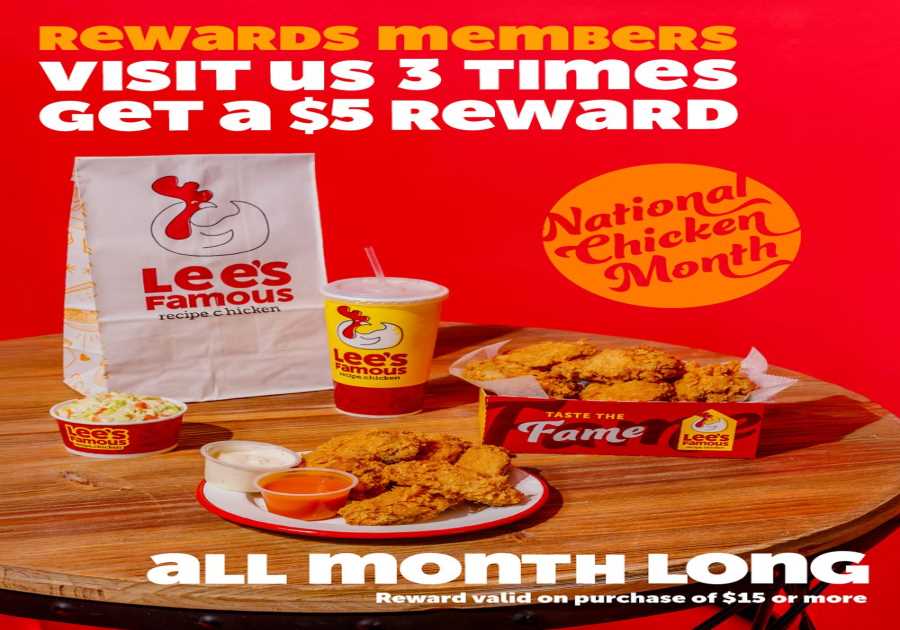Eat Much More, Conserve More at Lee's Famous Recipe Chicken This September