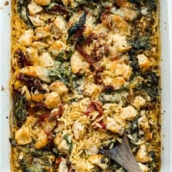 Tuscan Poultry Orzo Bake