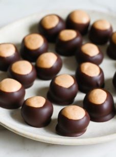 Plate of buckeyes.