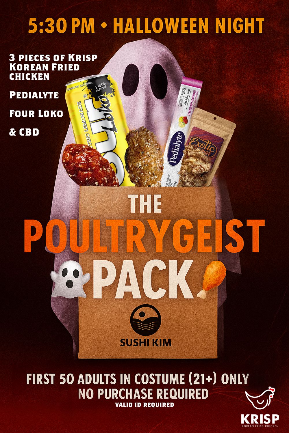 Sushi Kim Launches 'Poultrygeist Pack,' Pittsburgh's First Adult Trick-or-Treat Bag for Halloween