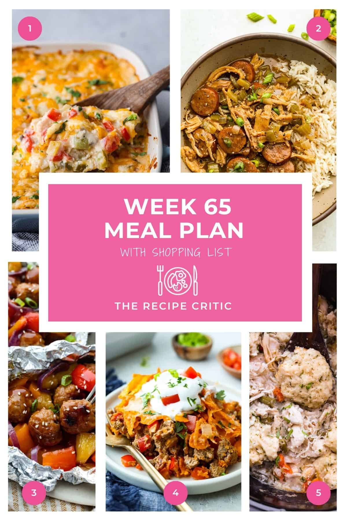 Weekly Meal Strategy # 65.