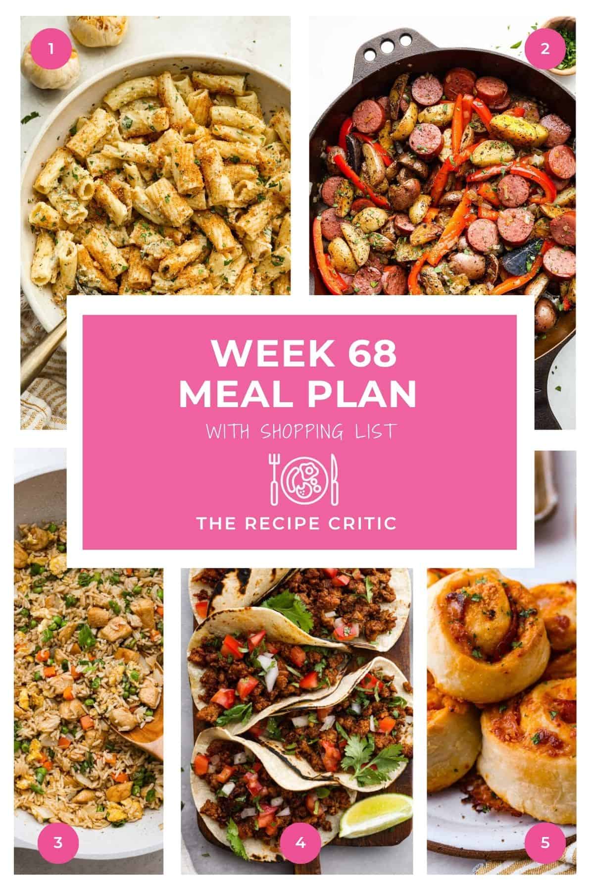 Weekly Meal Strategy # 68.