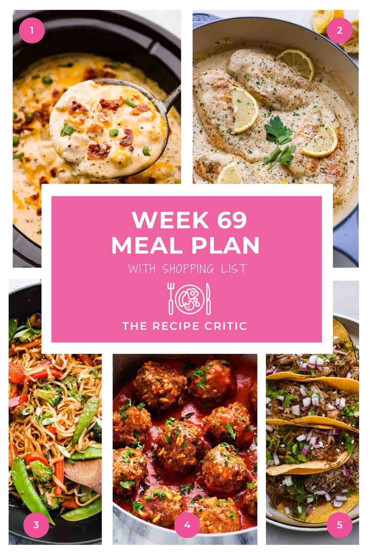 Weekly Dish Plan # 69.