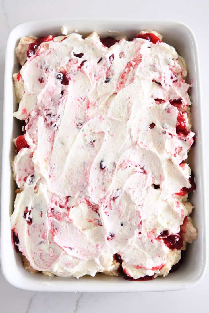 Heavenly Cranberry Orange Angel Food Cake Dessert