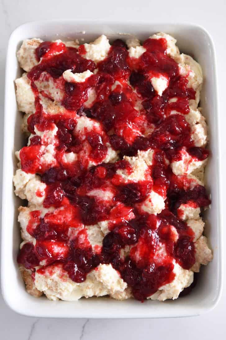 Heavenly Cranberry Orange Angel Food Cake Dessert