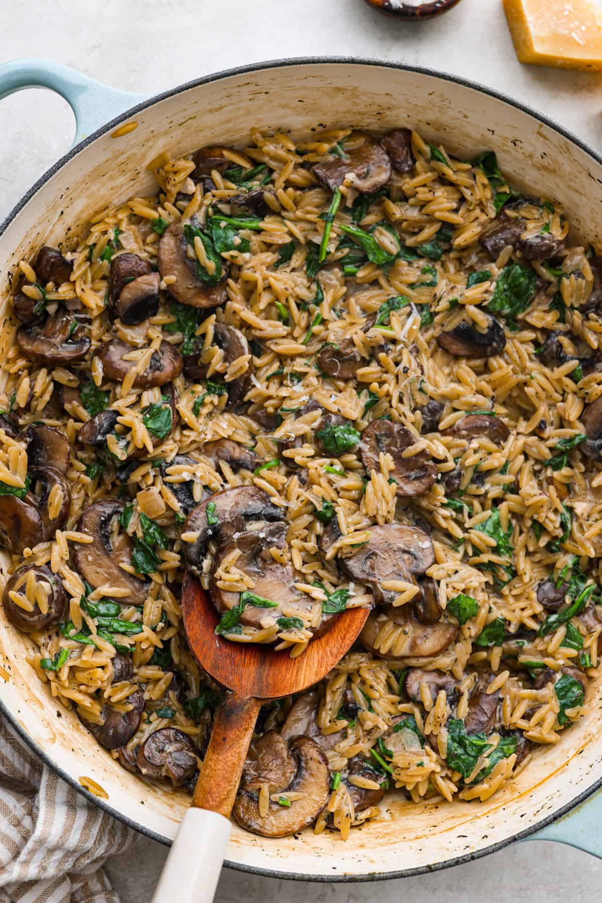 One-Pan Broccoli Cheddar Orzo