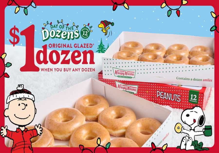 Krispy Kreme Spreads A Lot More Holiday Cheer with Return of Yearly 'Day of the Dozens' on 12/12