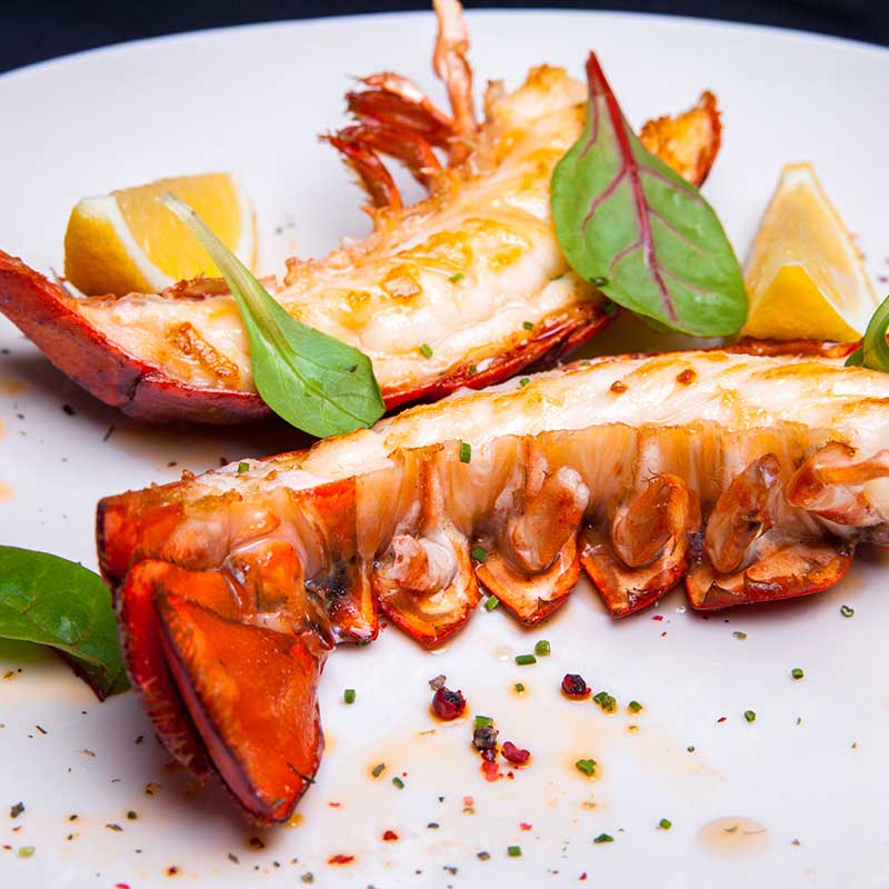 Garlic butter lobster tails - special occasion date night dinner