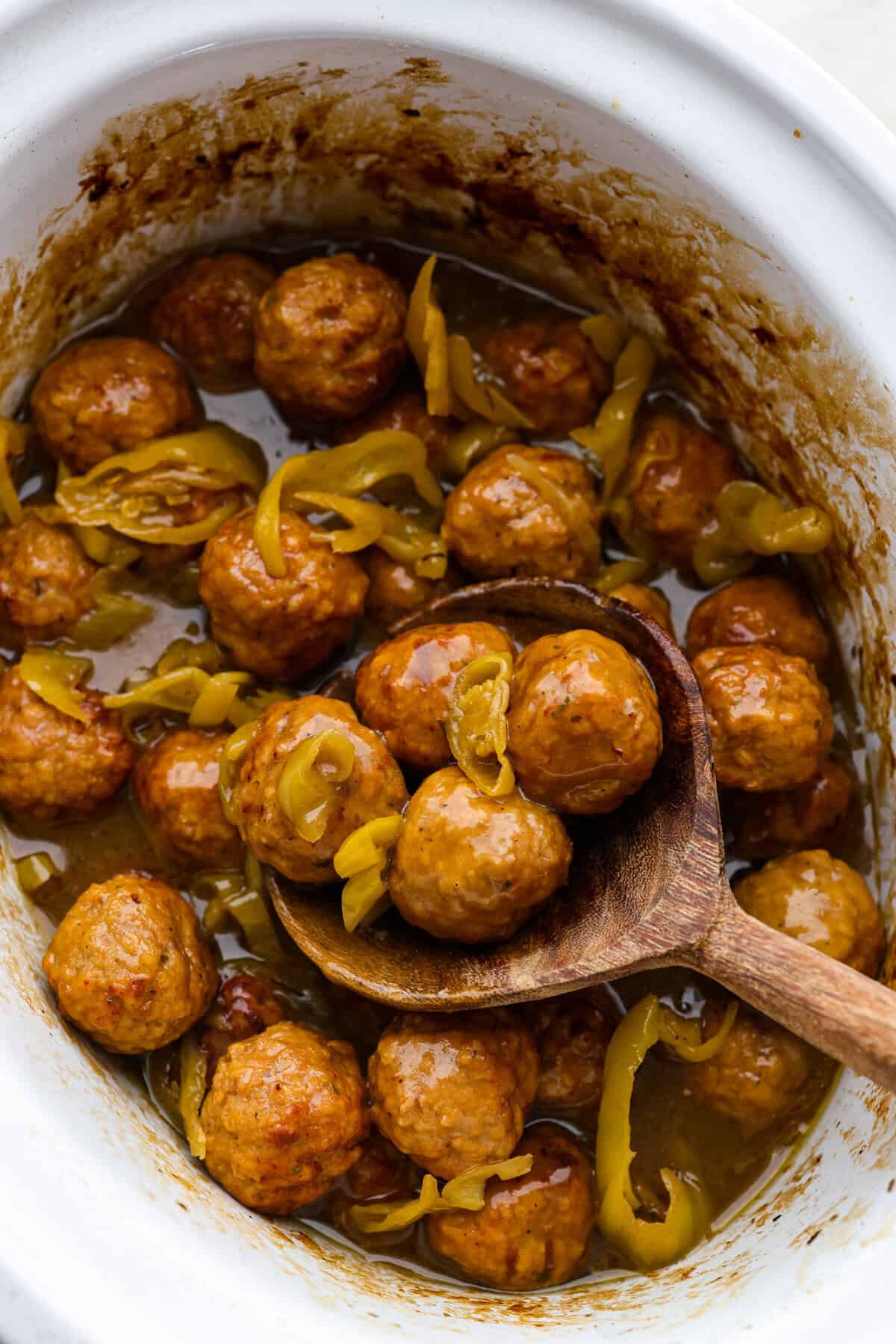 Slow Stove Bourbon Meatballs
