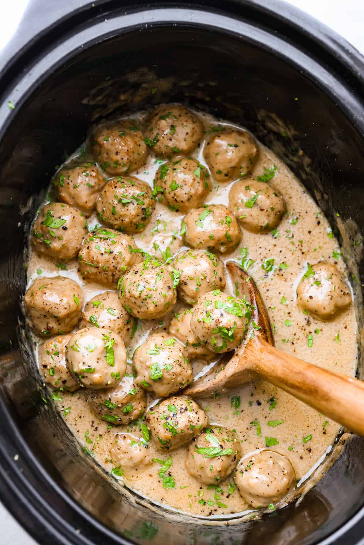 Slow Stove Bourbon Meatballs