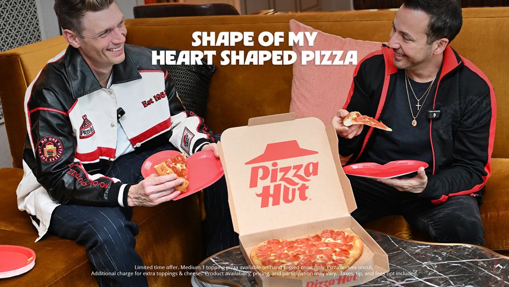Pizza Hut Partners With Backstreet Boys' Nick Carter and Howie Dorough To Celebrate the Return of Its Iconic Heart-Shaped Pizza