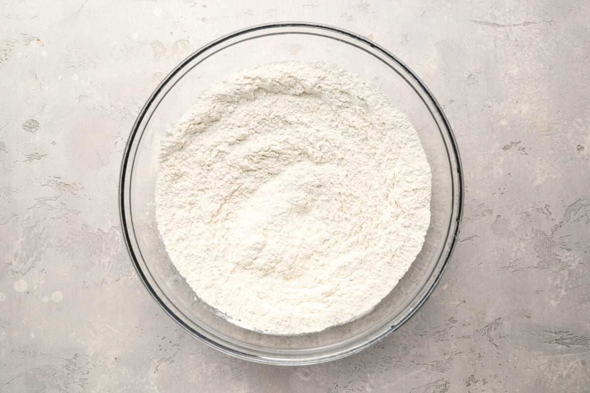 whisked dry ingredients for beignets