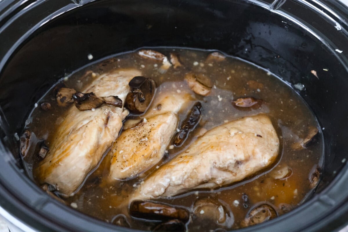 Crockpot Hen Marsala