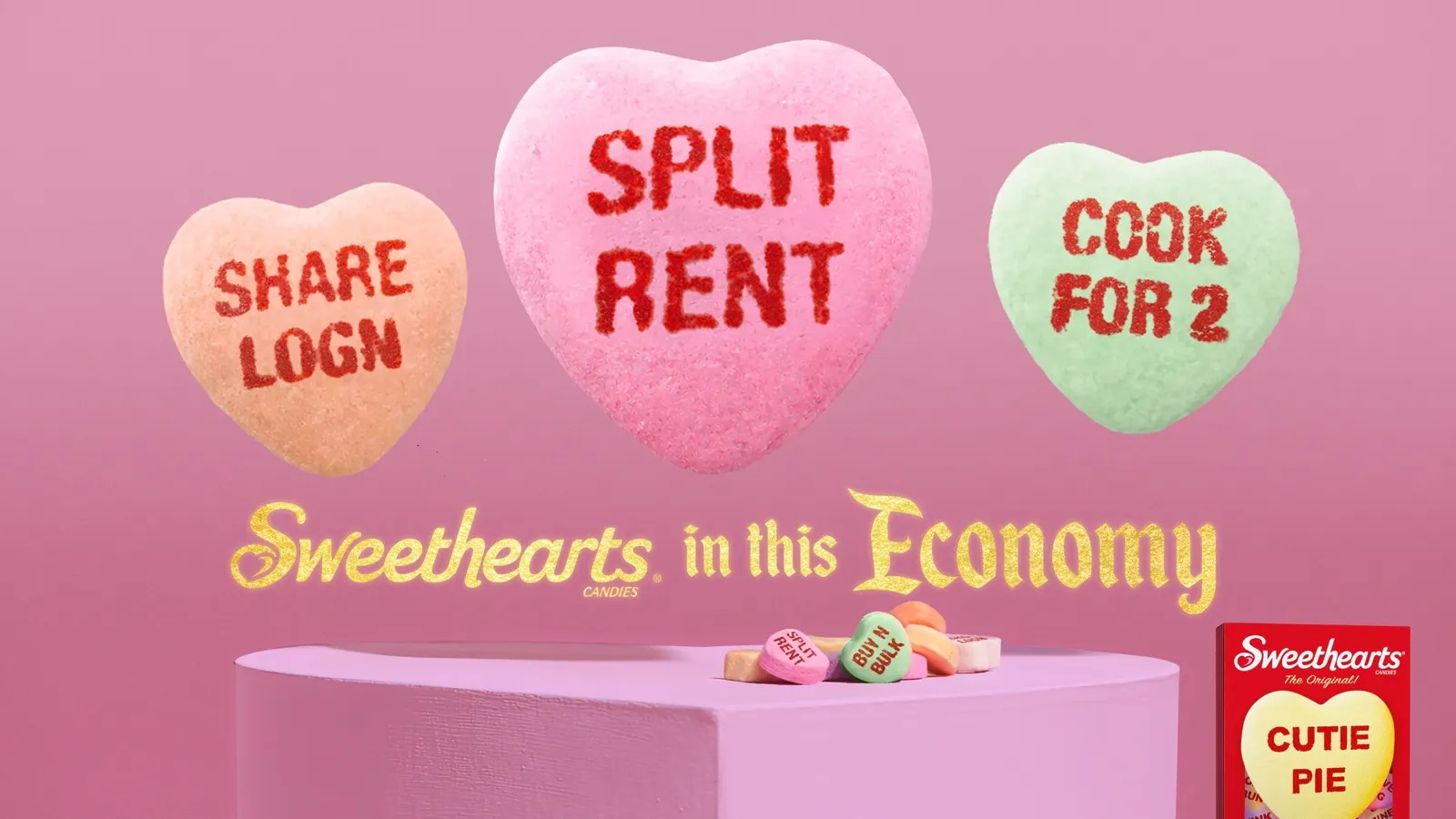 Leftovers: Sweethearts cozies as much as hard economic situation|Red Baron, Bibigo grill Korean BBQ pizza