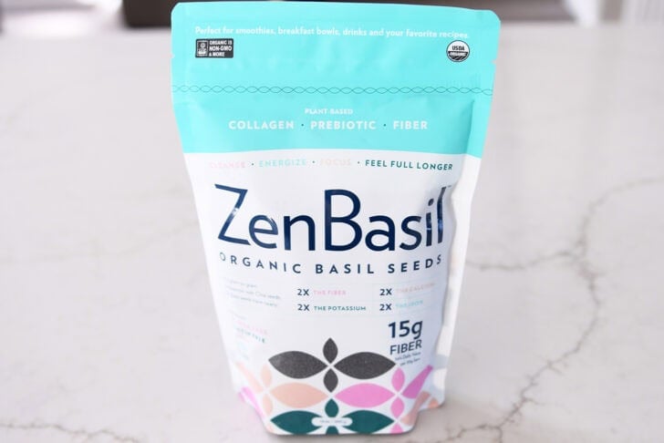 Bag of ZenBasil basil seeds.