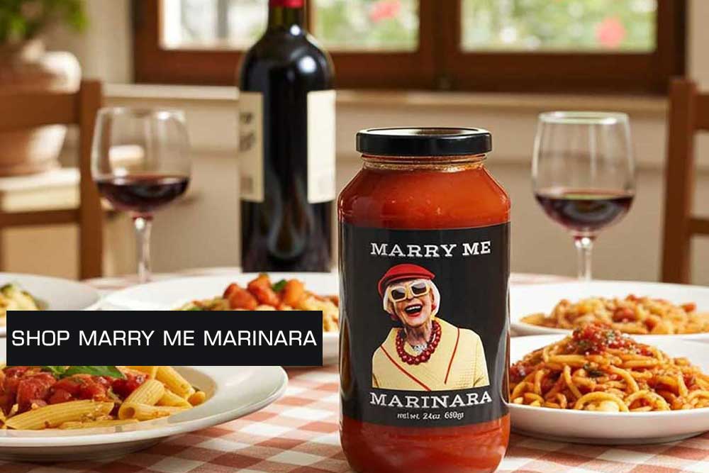 Shop Marry Me Marinara — healthy gourmet pasta sauce with no added sugar and no preservatives