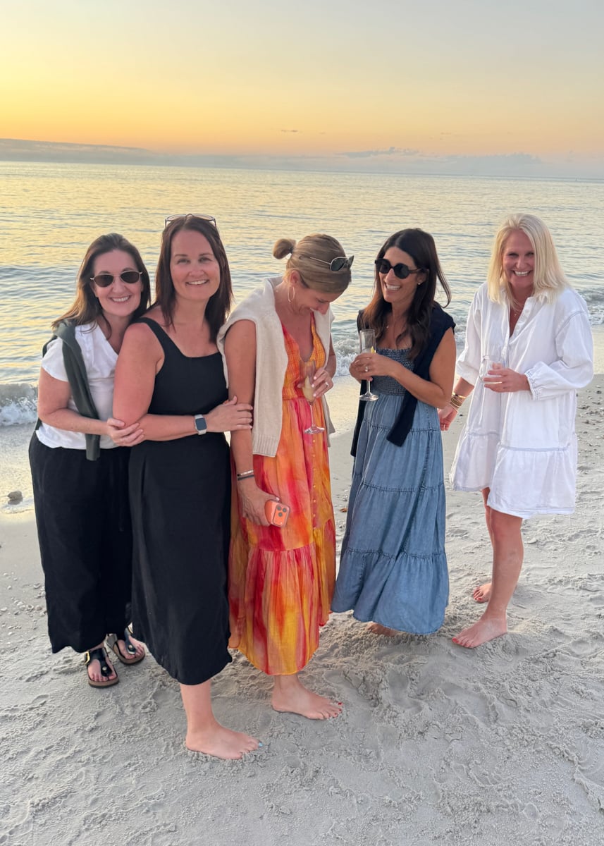 Girls on the beach in Naples