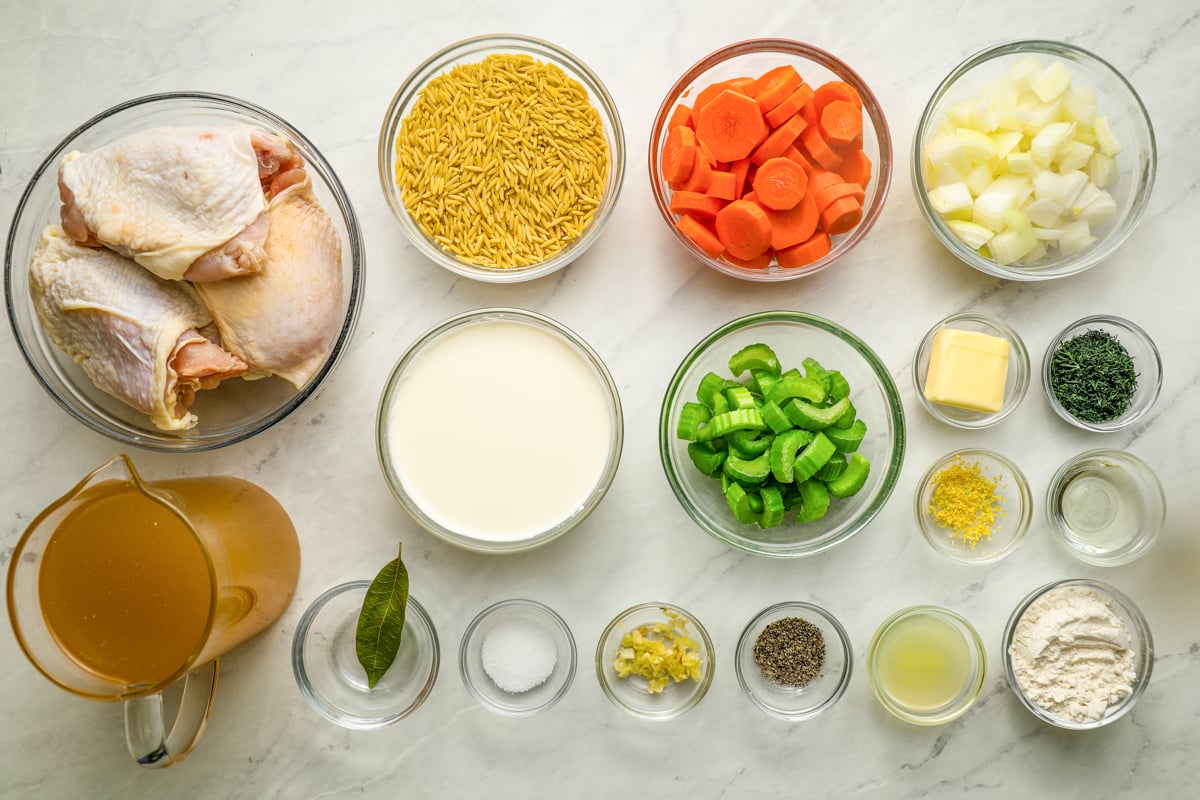 Creamy Lemon Poultry Orzo Soup