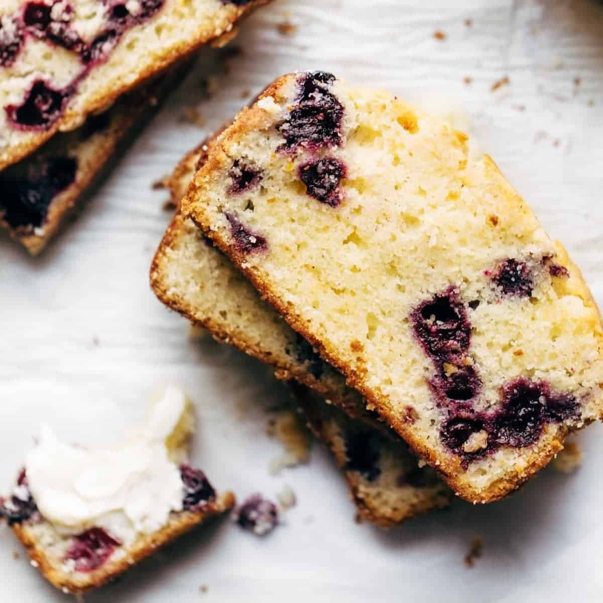 Lemon blueberry bread.