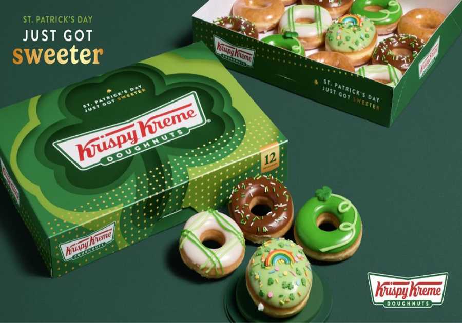 Krispy Kreme is Bringing Visitors 'All the Luck' this St. Patrick's Day with Fun Doughnuts, Sweeter Bargains and a Possibility to Win Free Doughnuts for a Year