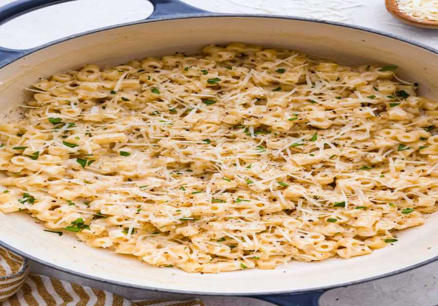 Luscious Garlic Ditalini Pasta