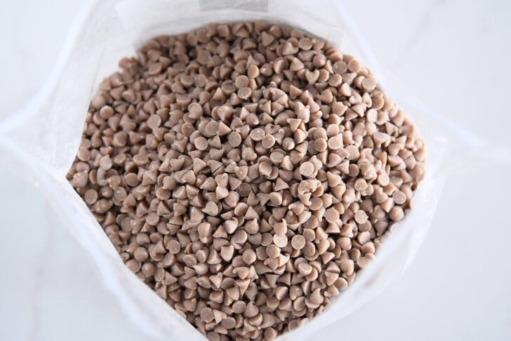 Bag of mini cinnamon chips.
