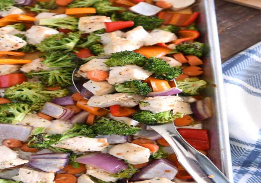 Sheet Pan Honey Garlic Poultry and Veggies
