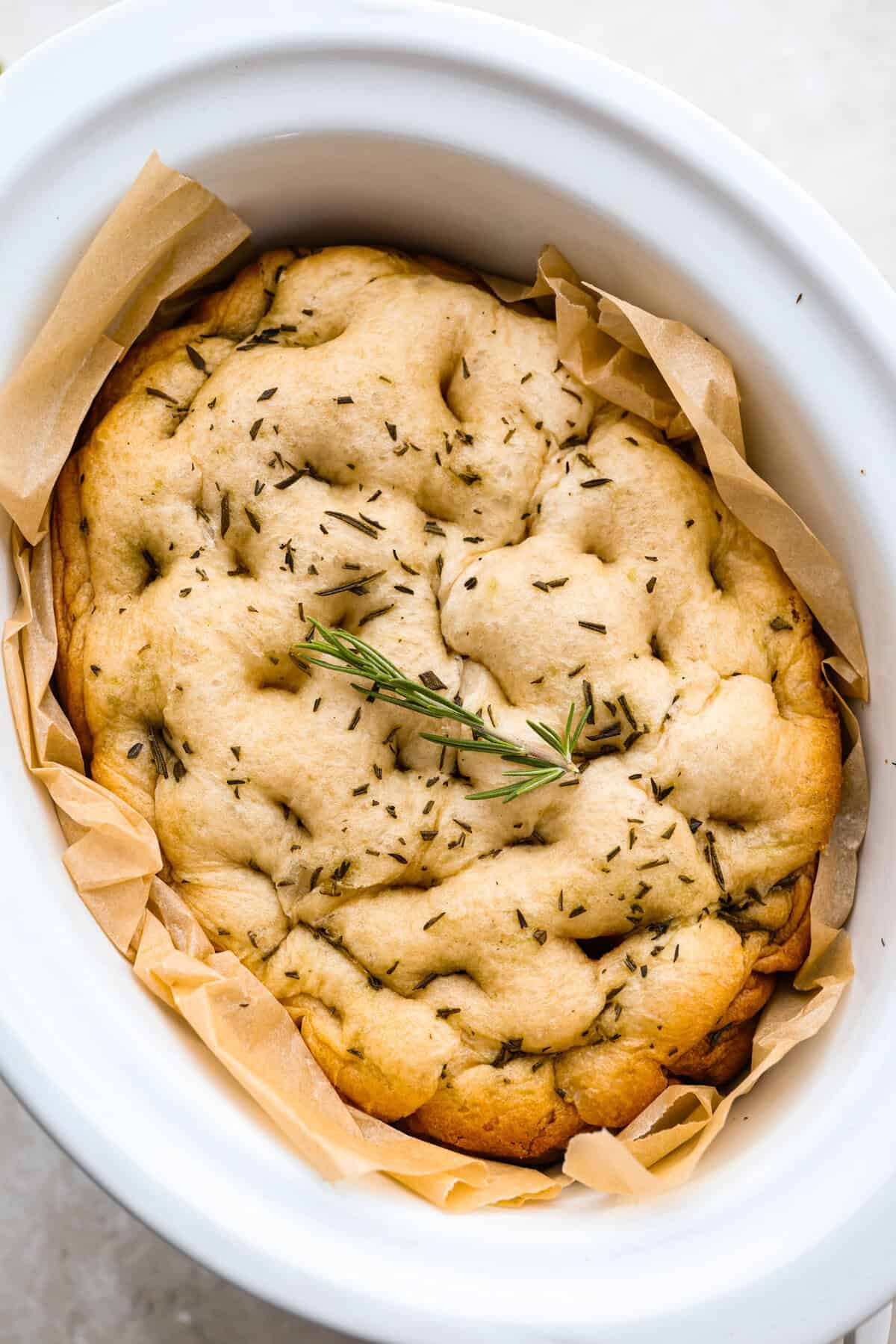 Slow Cooker Focaccia