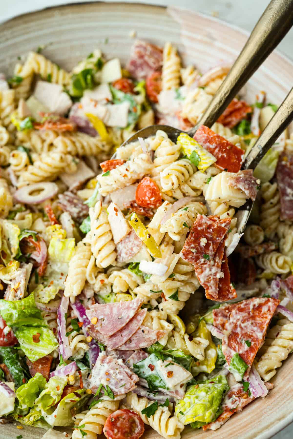 Italian Grinder Pasta Salad