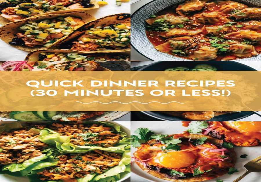 40 Super Quick Supper Recipes