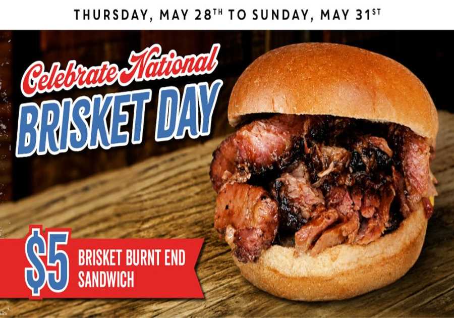 Holy Smokes! Dickey's Is Dropping a $5 Brisket Bargain for National Brisket Day