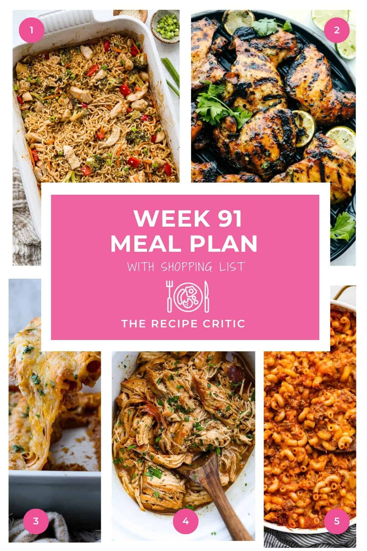 Weekly Meal Strategy # 91.