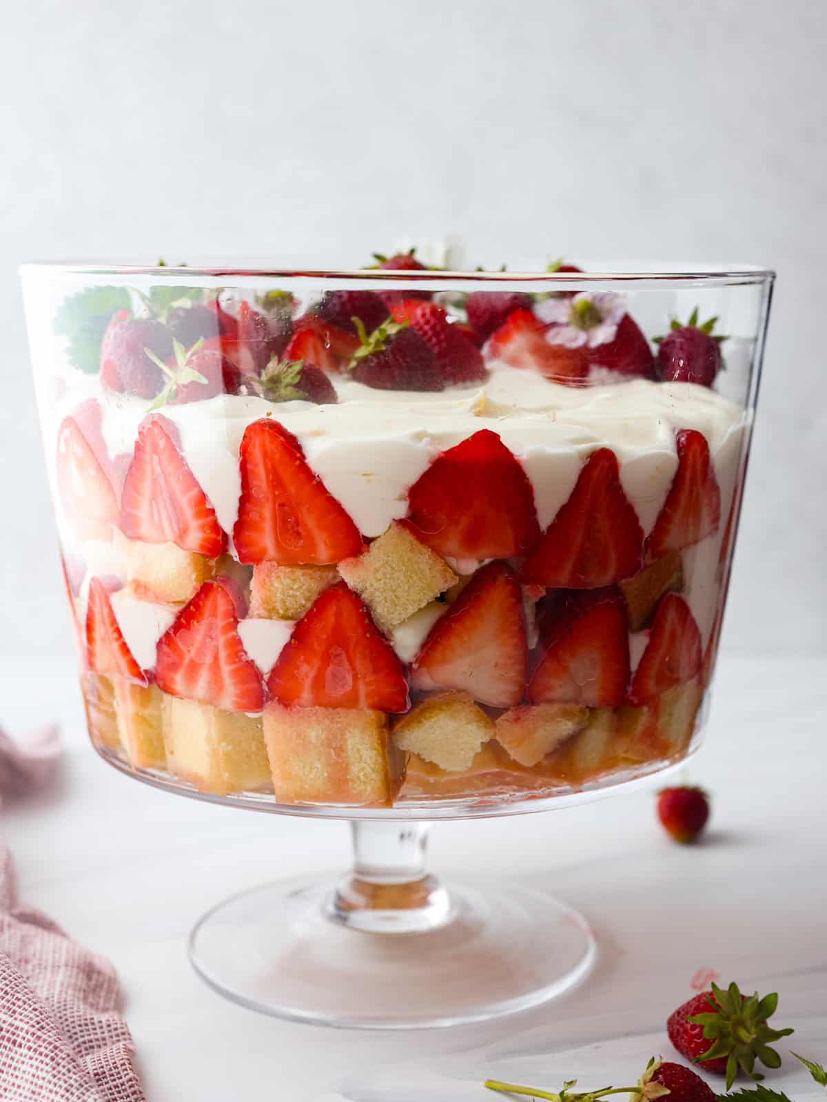 Strawberry Cinnamon Rolls with Lemon Lotion Cheese Glaze