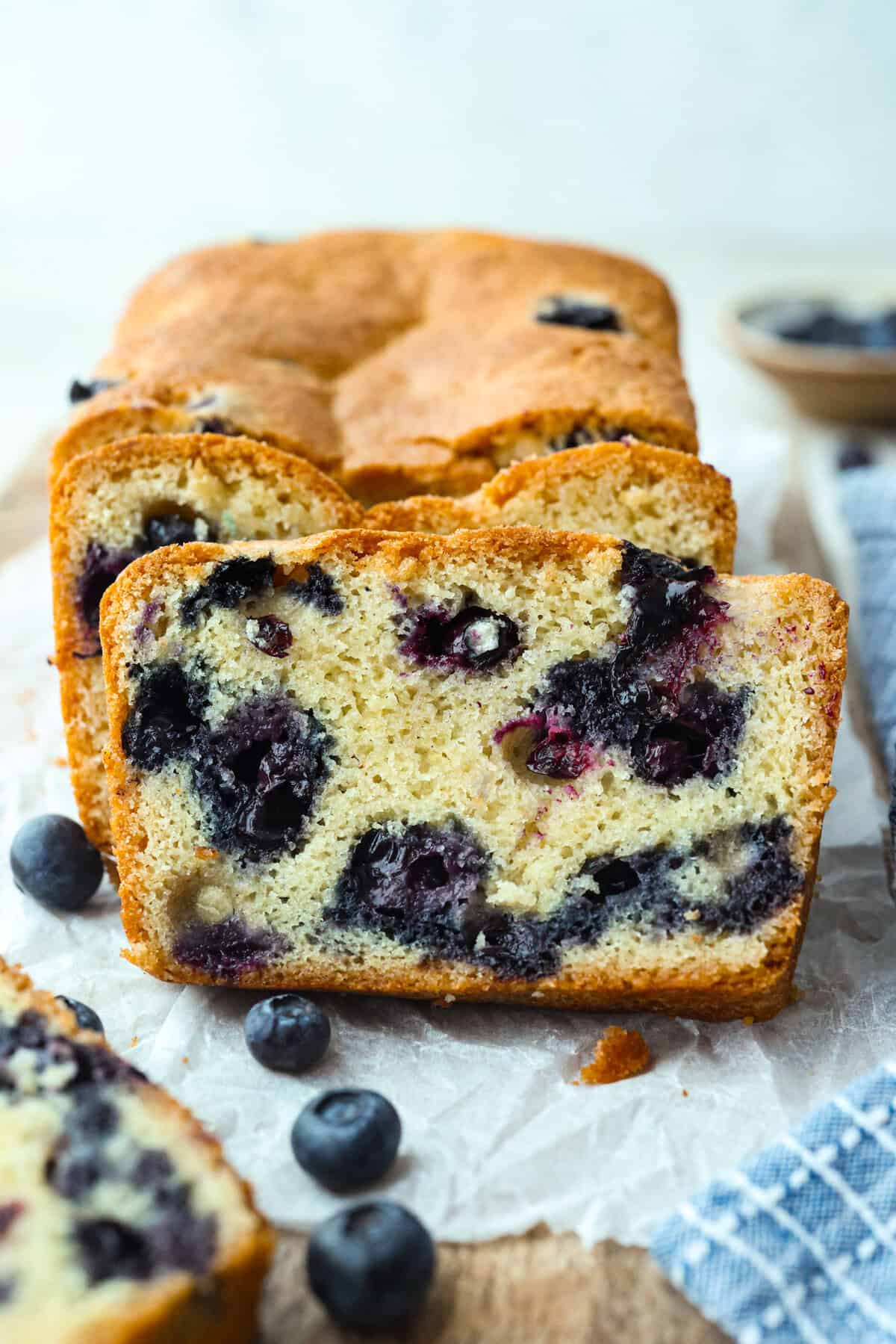 5 Component Blueberry Bread