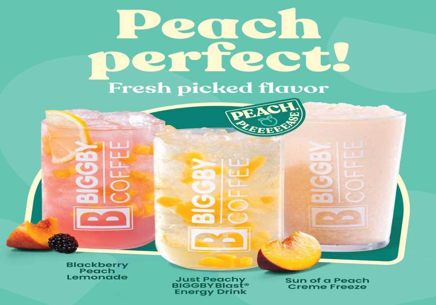 BIGGBY COFFEE is Bringing the Summertime Fun with Toasted Campfire Flavors, Revitalizing Peach Sips and Fun for the Whole Household