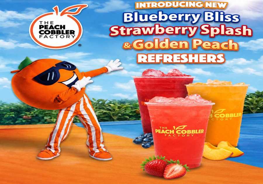 The Peach Cobbler Factory Introduces New Nationwide PCF Refreshers Drink Line